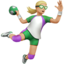 Woman Playing Handball（やや明るい肌色） (Apple)
