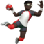 Man Playing Handball（暗い肌色） (Apple)