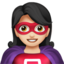 Woman Superhero（明るい肌色） (Apple)