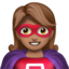 Woman Superhero（中間の肌色） (Apple)