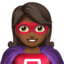 Woman Superhero（やや暗い肌色） (Apple)