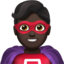 Man Superhero（暗い肌色） (Apple)