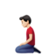 Man Kneeling（明るい肌色） (Apple)