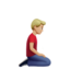 Man Kneeling Facing Right（やや明るい肌色） (Apple)