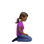 Woman Kneeling Facing Right（やや暗い肌色） (Apple)