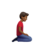 Man Kneeling Facing Right（やや暗い肌色） (Apple)