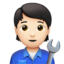 整備士（明るい肌色） (Apple)