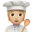 料理人（やや明るい肌色） (Apple)