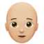 Person: Bald（やや明るい肌色） (Apple)