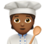 料理人（やや暗い肌色） (Apple)