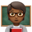 教師（やや暗い肌色） (Apple)