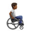 Person In Manual Wheelchair Facing Right（やや暗い肌色） (Apple)