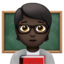 教師（暗い肌色） (Apple)