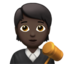 裁判官（暗い肌色） (Apple)