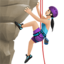 Woman Climbing（明るい肌色） (Apple)