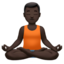 Man In Lotus Position（暗い肌色） (Apple)