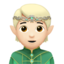 エルフ（明るい肌色） (Apple)