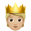 Person With Crown（やや明るい肌色） (Apple)