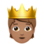 Person With Crown（中間の肌色） (Apple)