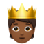 Person With Crown（やや暗い肌色） (Apple)