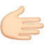 右を向いた手（明るい肌色） (Apple)