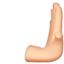 Rightwards Pushing Hand（明るい肌色） (Apple)