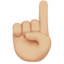 人差し指（上）（やや明るい肌色） (Apple)