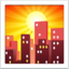 sunset over buildings