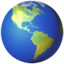 earth globe americas