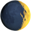 waxing crescent moon symbol