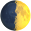 first quarter moon symbol