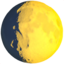 waxing gibbous moon symbol