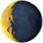 waning crescent moon symbol