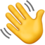 waving hand sign