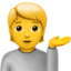 information desk person