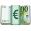 banknote with euro sign