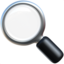 left-pointing magnifying glass