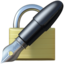 lock with ink pen