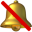 bell with cancellation stroke