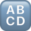input symbol for latin capital letters