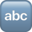 input symbol for latin letters