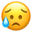 disappointed but relieved face