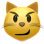 cat face with wry smile