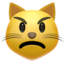 pouting cat face