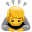 person bowing deeply