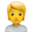 person frowning