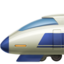 high-speed train with bullet nose