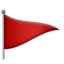 triangular flag on post