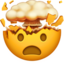 shocked face with exploding head