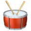 drum with drumsticks